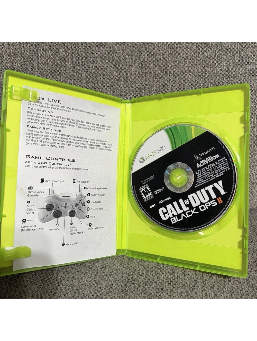 Call of Duty: Black Ops II 2 (Microsoft Xbox 360, 2012)